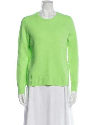 Pre-owned Polo Ralph Lauren Wool Crew Neck Sweater In Green