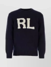 POLO RALPH LAUREN WOOL CREW NECK SWEATER WITH RIBBED HEM AND CUFFS