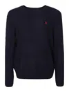 Polo Ralph Lauren Wool Blend Blue Sweater In Azul Oscuro