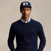 Polo Ralph Lauren Wool Crewneck Jumper In Blue