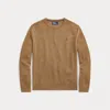 Polo Ralph Lauren Wool Crewneck Jumper In Brown