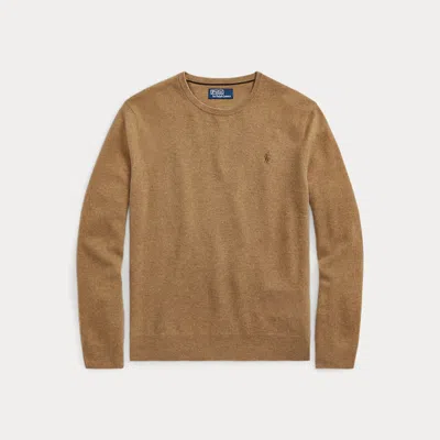 Polo Ralph Lauren Wool Crewneck Jumper In Brown