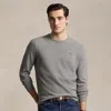 Polo Ralph Lauren Wool Crewneck Jumper In Fawn Grey Heather