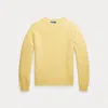 Polo Ralph Lauren Wool Crewneck Jumper In Yellow