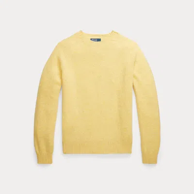 Polo Ralph Lauren Wool Crewneck Jumper In Yellow