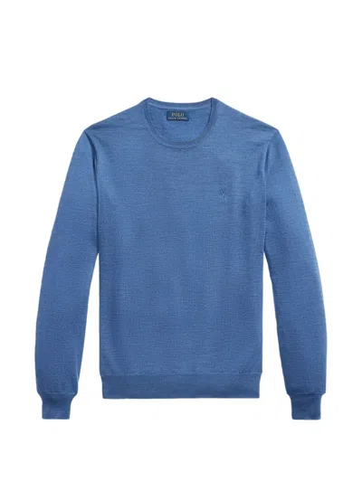 Polo Ralph Lauren Wool Crew-neck Sweater In Blue