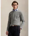 Polo Ralph Lauren Wool Crewneck Sweater In Gray