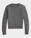 Polo Ralph Lauren Wool Crewneck Sweater In Gray