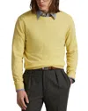 Polo Ralph Lauren Wool Crewneck Sweater In Yellow