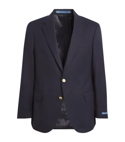 Polo Ralph Lauren Wool Doeskin Blazer In Black