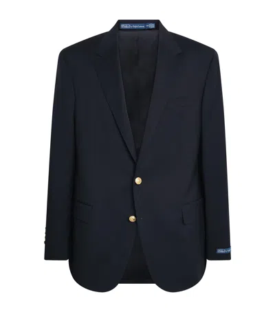 Polo Ralph Lauren Wool Doeskin Blazer In Purple