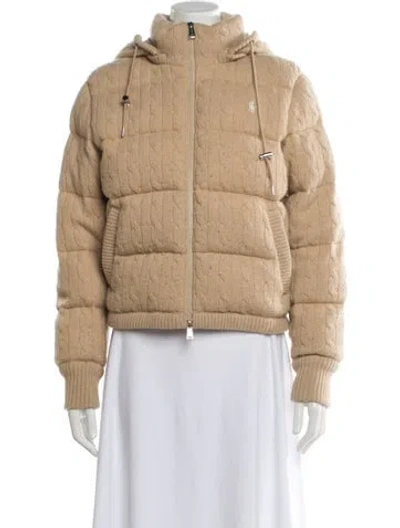 Pre-owned Polo Ralph Lauren Wool Down Jacket In Neutral