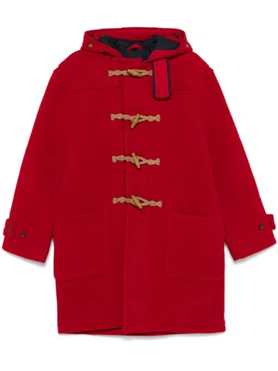 Polo Ralph Lauren Wool Duffle Coat In Red