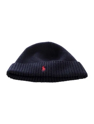 Pre-owned Polo Ralph Lauren Wool Embroidered Beanie In Multi