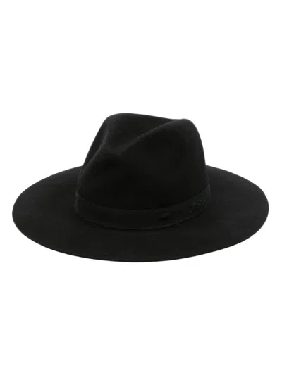 Polo Ralph Lauren Wool Fedora Hat In Black