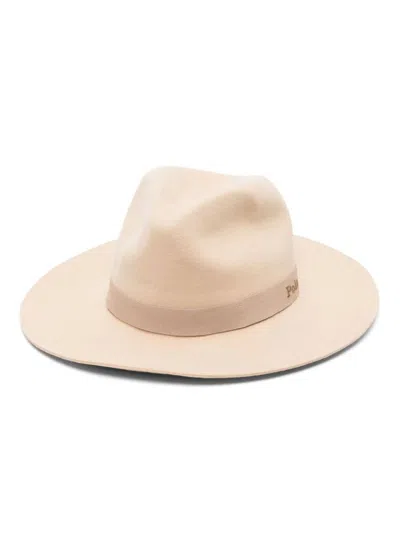 Polo Ralph Lauren Wool Fedora Hat In Neutral