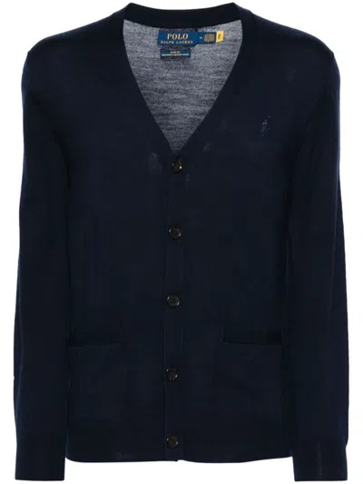 POLO RALPH LAUREN POLO RALPH LAUREN WOOL FINE KNIT CARDIGAN CLOTHING