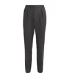 POLO RALPH LAUREN WOOL FLANNEL PLEATED TROUSERS