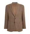 Polo Ralph Lauren Wool Glen Plaid Blazer In Brown