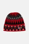 Polo Ralph Lauren Patterned-intarsia Beanie Hat In Red