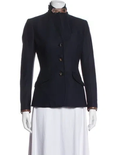 Pre-owned Polo Ralph Lauren Wool Jacket In Blue