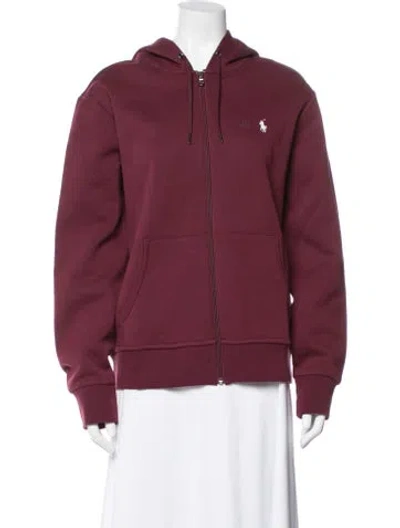 Pre-owned Polo Ralph Lauren Wool Jacket In Burgundy