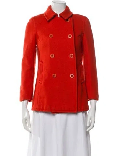 Pre-owned Polo Ralph Lauren Wool Jacket In Orange