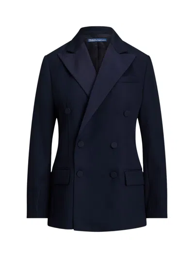 Polo Ralph Lauren Wool Jacket With Logo In Blue