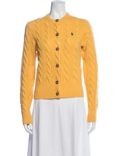 Pre-owned Polo Ralph Lauren Wool Jacket In Yellow