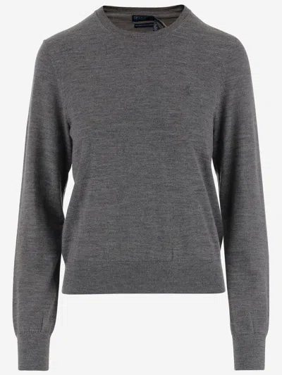 Polo Ralph Lauren Wool Jumper In Gray