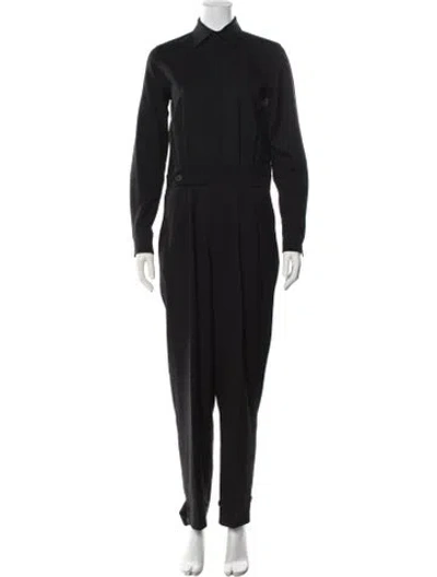 Pre-owned Polo Ralph Lauren Wool Jumpsuit In Black