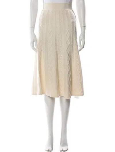 Pre-owned Polo Ralph Lauren Wool Knee-length Skirt In Neutral