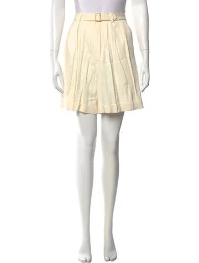 Pre-owned Polo Ralph Lauren Wool Mini Shorts In Neutral