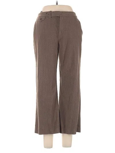 Pre-owned Polo Ralph Lauren Wool Pants In Brown