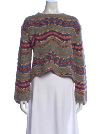 Pre-owned Polo Ralph Lauren Wool Patterned Sweater In Multi