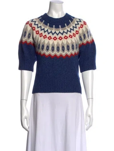 Pre-owned Polo Ralph Lauren Wool Patterned Sweater In Multi