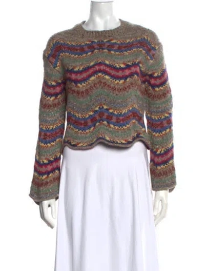 Pre-owned Polo Ralph Lauren Wool Patterned Sweater In Multi