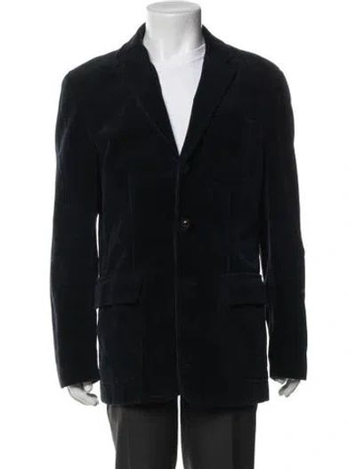 Pre-owned Polo Ralph Lauren Wool Peacoat In Black
