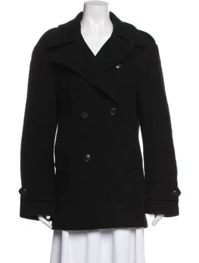 Pre-owned Polo Ralph Lauren Wool Peacoat In Black