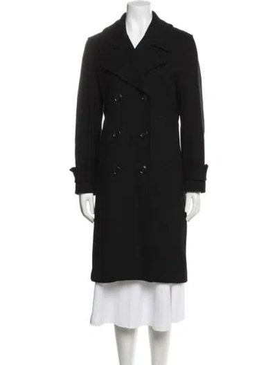 Pre-owned Polo Ralph Lauren Wool Peacoat In Black