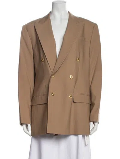 Pre-owned Polo Ralph Lauren Wool Peacoat In Neutral