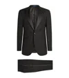 Polo Ralph Lauren Gregory Wool Barathea Peak Tuxedo In Black