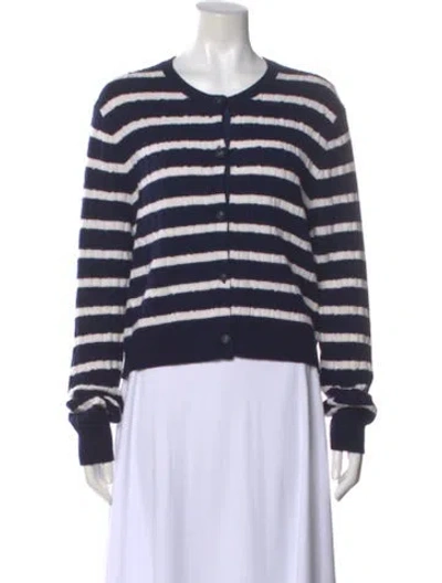 Pre-owned Polo Ralph Lauren Wool Printed Sweater In Blue