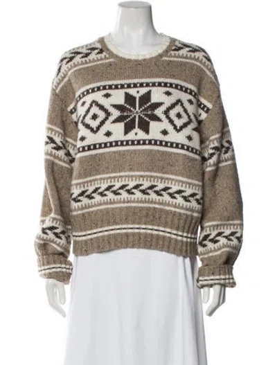 Pre-owned Polo Ralph Lauren Wool Printed Sweater In Multi