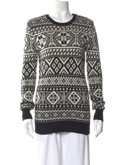 Pre-owned Polo Ralph Lauren Wool Printed Sweater In Multi