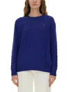 Polo Ralph Lauren Wool Pullover Sweater In Blue