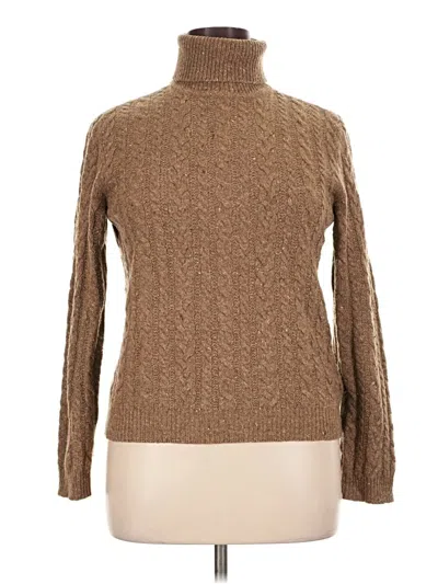 Pre-owned Polo Ralph Lauren Wool Pullover Sweater In Brown