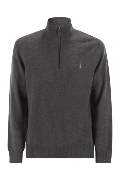 POLO RALPH LAUREN POLO RALPH LAUREN WOOL PULLOVER WITH HALF ZIP