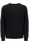 Polo Ralph Lauren Wool Pullover With Pony Embroidery In Black