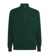 Polo Ralph Lauren Wool Quarter-zip Sweater In Green